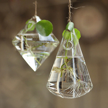 Подвесная стеклянная ваза, Цветочный контейнер садовый Террариум, растительный Декор 2024 - купить недорого