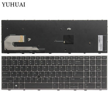Teclado para portátil HP EliteBook 850 G5, Marco plateado, retroiluminado/sin retroiluminación 2024 - compra barato
