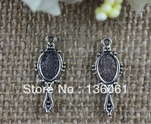 Vintage  Silvers Small Mirror Charms Pendants For Jewelry Making Findings Bracelets Handmade Accessories DIY Gifts 15PCS Z2453 2024 - buy cheap