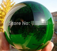 WBY free shipping Asian Rare Natural Quartz Green Magic Crystal Healing Ball Sphere 100MM+Stand 2024 - buy cheap