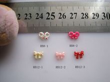 RB8/12 30pcs/bag Resin Dots Bow Nail Art Decoration Nail DIY Deco Resin Bow without Rhinestone 2024 - buy cheap