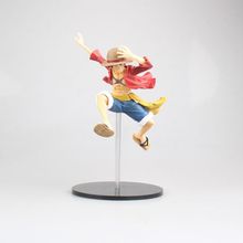 Figura de acción de one piece para niños, luffy Jumping, sombrero de paja, 21cm 2024 - compra barato