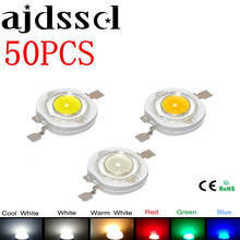 50 шт./лот реальный CREE 1 Вт 3 Вт светодиодные лампы высокой мощности 2,2-3,6 В SMD чип светодиодные Диоды лампа белый/теплый белый/красный/зеленый/синий 2024 - купить недорого