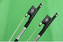 2 pcs new Professional black Carbon fiber violin bow 4/4, Violin Parts 2024 - buy cheap