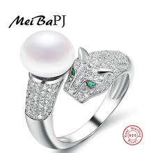 Женское кольцо с пресноводным жемчугом, из серебра 925 пробы 2024 - купить недорого