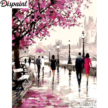 Pintura de diamante completa quadrada/redonda 5d diy, pintura de diamante "londres street cenário" 3d bordado ponto cruz decoração de casa a12221 2024 - compre barato