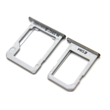 1 set SIM Card Tray Holder + Micro SD Tray Slot Adapters For Samsung Galaxy E5 E500 E7 E700 Repair Parts Silver Color 2024 - buy cheap