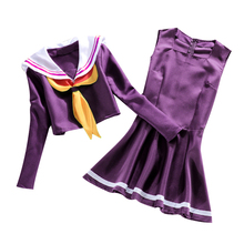 Brdwn-uniforme escolar para mujer, traje de Sailor sin juego, Shiro, Cosplay 2024 - compra barato