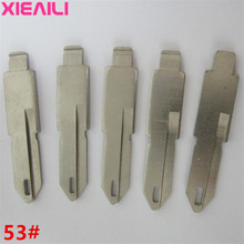 XIEAILI 50Pcs 53# Blank Remote Uncut Key Blade For Peugeot 206/207 For Citroen C2 (Side Slot)  S363 2024 - buy cheap