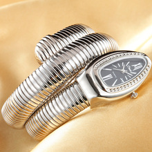 Женские наручные часы-змея CUSSI, наручные часы золотого и серебряного цвета с браслетом, Подарочные часы, 2019 2024 - купить недорого