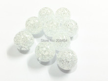 (Choose Size First) 10mm/12mm/16mm/20mm  Acrylic Clear  Crack Beads (Without AB) 2024 - buy cheap