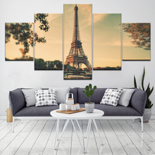 The Tower with sunset sky 5 Piece Wallpapers Art Canvas Print modern Poster Modular art painting for Living Room Home Decor 2024 - buy cheap