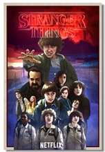 Custom Canvas Wall Painting Stranger Things Poster Stranger Things TV Play Wall Stickers Mural Cafe Dining Room Wallpaper #0231# 2024 - buy cheap