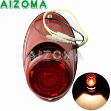 12v Vintage Brake Taillight Dnepr Ural Sidecar Motorcycle License Plate Light For Zundapp BMW KS750 DS750 K750 Wehrmacht BW40 2024 - buy cheap