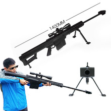 1:1 modelo de papel 3d 1400mm barrett kits bloco construção cosplay arma brinquedos educativos arma artesanato com livro instruções 2024 - compre barato