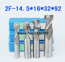 Free Shipping 2 pcs/set 14.5MM 2 Flute HSS & Aluminium End Mill Cutter CNC Bit Milling Machinery tools Cutting tools.Lathe Tool 2024 - buy cheap