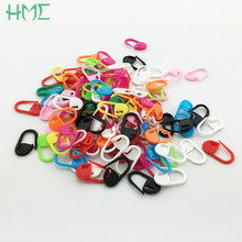 High quality Plastic  Markers Holder Needle Clip Craft 50pcs Mix Color Knitting Crochet Locking Stitch 2024 - buy cheap
