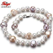 Multicolor Natural Baroque Freshwater Pearl Choker Necklace for Women Fine Jewelry Gifts Dropshipping FEIGE 2024 - buy cheap