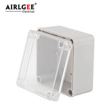 Caja de conexiones impermeable para exteriores, cubierta transparente de plástico, placa de circuito, caja de control eléctrico, 125x125x75 2024 - compra barato