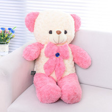 lovely bowtie bear plush toy large 100cm bear soft throw pillow, Christmas birthday gift F011 2024 - buy cheap