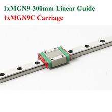 Новинка MGN9 MR9 9 мм линейная направляющая стальная длина скольжения 300 мм с мини MGN9C блок каретки ЧПУ 2024 - купить недорого