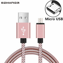 short Nylon Micro USB charger 2A Fast Cord Data Charge for Samsung Galaxy A3/A5/A7/J3/J5/J7 2016 HOMTOM HT50 S9 Plus S8 Android 2024 - buy cheap