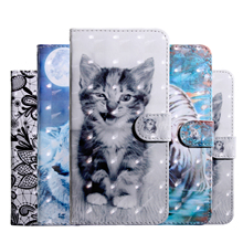 For Huawei Honor 7C 7X Case 3D Painting Flip Case For Huawei Honor 8X Cover PU Wallet Leather Case Protective Cover 2024 - buy cheap