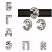 10 pçs/lote 8mm russo alfabeto slide carta encantos para fazer pulseira colar pet diy acessórios feminino jóias presente 2024 - compre barato