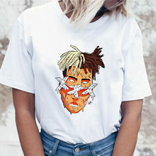 Xxxtentacion-Camiseta estampada ulzzang para mujer, ropa de hip-hop, top coreano, harajuku, camisetas para mujer 2024 - compra barato