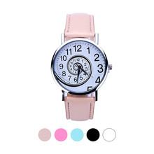 Women's watches casual watches Swirl Pattern band leather Analog Quartz Wrist Watch wrist watches clock relogio feminino M17 2024 - buy cheap