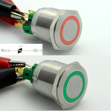 ELEWIND 22 мм два светодиодных кнопочных переключателя (PM221F-11ZE/R-G/12 В/с) 2024 - купить недорого