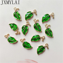 10 PCS 20*10mm Fashion Metal Alloy KC Gold Leaf Pendant Charm DIY Jewelry Findings 2024 - buy cheap