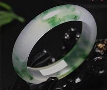 5А уровень бирманский плавающий Ледяной цветок браслет Счетчики зеленые женские модели браслетов, чтобы отправить сертификат 2024 - купить недорого