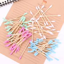 100PCS/Pack Double Head Cotton Swab Women Makeup Cotton Medical Double-head Wood Sticks Ears Cleaning Health Care Tool 2024 - buy cheap