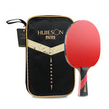 One Piece 6 Stars Table Tennis Bat Carbon Racket Long Short Handle Ping Pong Paddle With Bag Double Face Pimples In 7 Layers 2024 - buy cheap