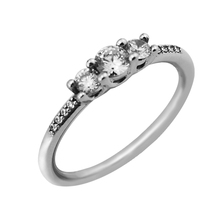 Серебряное кольцо сказочное кольцо с прозрачным фианитом для женщин Anel Feminino 100% 925 ювелирные изделия из стерлингового серебра Anillos Свадебные 2024 - купить недорого