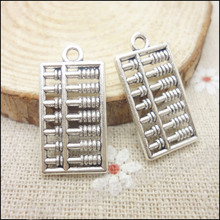 60 piezas encantos Abacus colgante de plata tibetana pulsera de aleación de Zinc DIY collar de joyas de Metal 2024 - compra barato