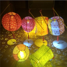 10sets 6inch Portable luminous paper lantern Christmas new year gift Children's Day birthday party decor Grand Event Diy lampion 2024 - buy cheap