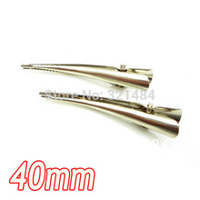500pcs 40mm Dull Silver Plated Metal Hair Jewelry Beak nose Alligator Clips DIY Findings Accessories 2024 - buy cheap