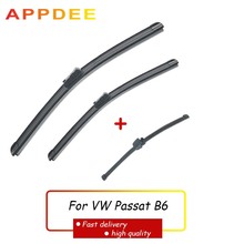 APPDEE Wiper LHD Front Rear Wiper Blades Set For VW Passat B6 2005-2011 Windshield Windscreen Front Rear Window 24"+19"+11" 2024 - buy cheap