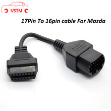 VSTM For Mazda 17 Pin To OBD 2 OBD II Cable 16 Pin Connector Diagnostic Tool 17pin to 16pin Adapter Extension Cable for Mazda 2024 - buy cheap