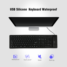 108 Keys Keyboards USB Silicone Flexible Foldable Keyboard  Waterproof Dustproof USB Silent Keys For Laptop Desktop Keyboard 2024 - buy cheap