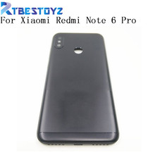 Door Housing Back Battery Cover + Side Buttons + Camera Flash Lens Replacement For Xiaomi Redmi Note 6 Pro 2024 - buy cheap