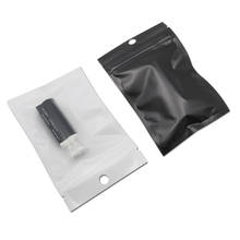 300Pcs/ Lot Zip Lock Self Sealed Matte Clear Flat Package Bag Plastic Storage Pouches With Hang Hole for Electronic Accessories 2024 - buy cheap