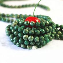 Abalorios de crisantemo verde, cuentas redondas sueltas de 6mm, 8mm, 10mm y 12m, fabricación de joyas diy, 15 ", B129 2024 - compra barato