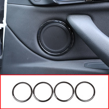 Black Wood ABS Plastic Door Speaker Ring Circle Trim For BMW X1 F48 2016/19 2 series Gran Tourer F45 F46 2015-18 For BMW X2 F47 2024 - buy cheap