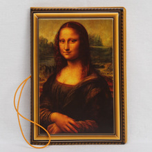 Europe Style 3D Passport Holder PVC Travel Passport Cover Case,14*9.6cm Card & ID Holders-Mona Lisa 2024 - buy cheap