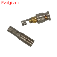 Evolylcam 5pcs/lot Gold BNC Male Video Plug Coupler Connector To Screw For RG59 Cable Adapter CCTV Security Camera Converter 2024 - buy cheap