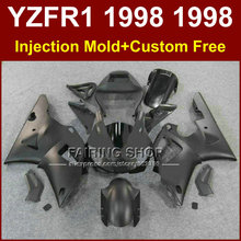 Matte black motorcycle fairings kit for YAMAHA  YZF R1 YZF1000 98 99 aftermarket fairing parts R1 1998 1999 YZFR1 WJI8 2024 - buy cheap