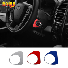 Bawa botão interruptor de ignição interior do carro, decoração, capa, adesivo, acessórios para ford f150 2015 up, estilo do carro 2024 - compre barato